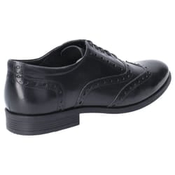 ) Hush Puppies Oaken Leather Men's Black Brogues Shoes - Black, 6 (Adults'