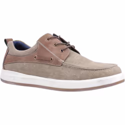 Hush Puppies Mens Aiden Lace Up Boat Shoe - 8 UK, Khaki