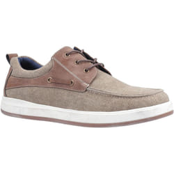 Hush Puppies Mens Aiden Lace Up Boat Shoe - 8 UK, Khaki