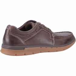 Hush Puppies Mens Dudley Lace Up Leather Shoe - 11 UK, Brown