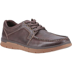 Hush Puppies Mens Dudley Lace Up Leather Shoe - 12 UK, Brown