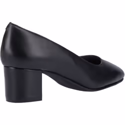 ) Hush Puppies Anna Leather Women's Black Heels - Black, 5 (Adults'