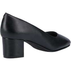 ) Hush Puppies Anna Leather Women's Black Heels - Black, 6 (Adults'