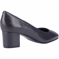 ) Hush Puppies Anna Leather Women's Navy Heels - Blue, 3 (Adults'