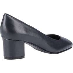) Hush Puppies Anna Leather Women's Navy Heels - Blue, 3 (Adults'