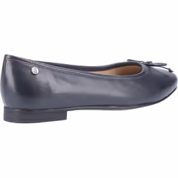 ) Hush Puppies Naomi Leather Women's Navy Flats - Blue, 3 (Adults'