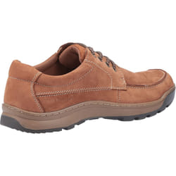 ) Hush Puppies Tucker Leather Men's Tan Nubuck Lace-Up Shoes - Brown, 12 (Adults'