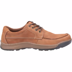 ) Hush Puppies Tucker Leather Men's Tan Nubuck Lace-Up Shoes - Brown, 12 (Adults'