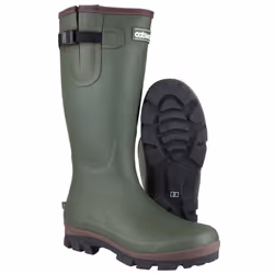 ) Cotswold Grange Neoprene Green Wellington Boots - Green, 4 (Adults'