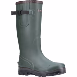 ) Cotswold Grange Neoprene Green Wellington Boots - Green, 5 (Adults'