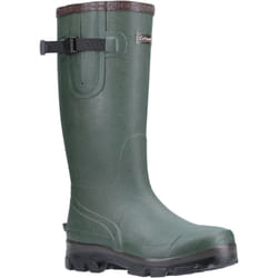 ) Cotswold Grange Neoprene Green Wellington Boots - Green, 5 (Adults'