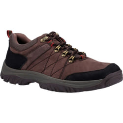 ) Cotswold Toddington Leather Men's Brown Lace-Up Shoes - Brown, 7 (Adults'