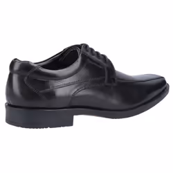 ) Hush Puppies Brandon Leather Men's Black Lace-Up Shoes - Black, 6 (Adults'