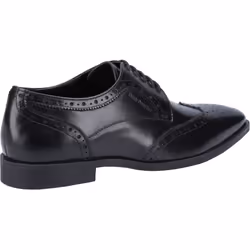 ) Hush Puppies Elliot Leather Men's Black Brogues Shoes - Black, 11 (Adults'