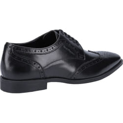 ) Hush Puppies Elliot Leather Men's Black Brogues Shoes - Black, 11 (Adults'