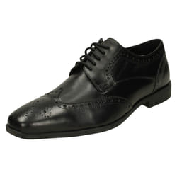 Mens Hush Puppies Smart Lace Up Shoes Ezra - Black, UK 6