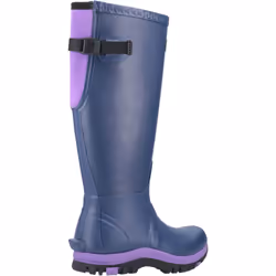 ) Cotswold Realm Rubber Blue/Purple Wellington Boots - Blue, 6 (Adults'