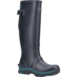 ) Cotswold Realm Rubber Navy/Teal Wellington Boots - Blue, 5 (Adults'