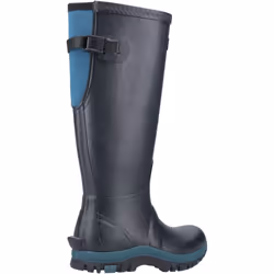 ) Cotswold Realm Rubber Navy/Teal Wellington Boots - Blue, 8 (Adults'