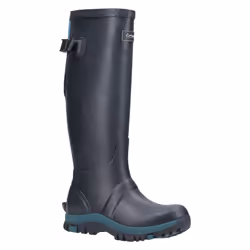 ) Cotswold Realm Rubber Navy/Teal Wellington Boots - Blue, 8 (Adults'