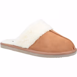 ) Arianna | Tan | Womens Mule Slippers - 5 (Adults'