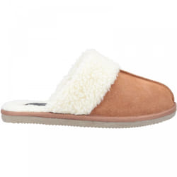 ) Arianna | Tan | Womens Mule Slippers - 7 (Adults'
