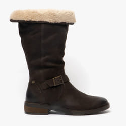 Hush Puppies BONNIE Ladies Leather Mid Height Boots Tan - UK 5, Brown