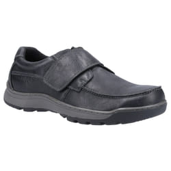 ) Hush Puppies casper leather mens casual shoes black - 8 (Adults'
