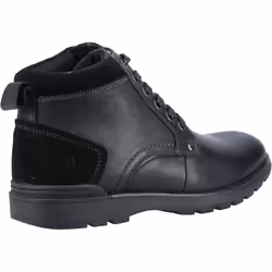 ) Hush Puppies Dean Leather And Suede Men's Black Boots - Black, 6 (Adults'
