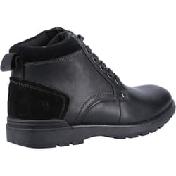 ) Hush Puppies Dean Leather And Suede Men's Black Boots - Black, 6 (Adults'