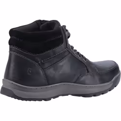 ) Hush Puppies Grover Nubuck Men's Black Boots - Black, 9 (Adults'