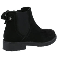 ) Hush Puppies Maddy Suede Women's Black Boots - Black, 3 (Adults'