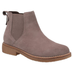 ) Hush Puppies Maddy Suede Women's Grey Boots - Grey, 5 (Adults'