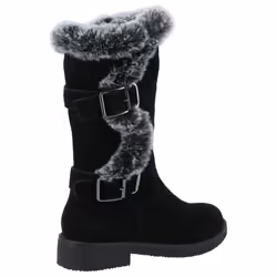 ) Hush Puppies Megan Suede Women's Black Boots - Black, 5 (Adults'