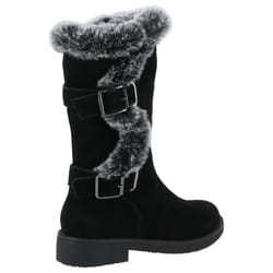 ) Hush Puppies Megan Suede Women's Black Boots - Black, 5 (Adults'