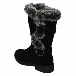 Ladies Hush Puppies Mid-Calf Boots Megan - Black, UK 6
