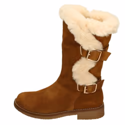 Ladies Hush Puppies Mid-Calf Boots Megan - Tan, UK 6