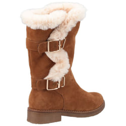 ) Hush Puppies Megan Suede Women's Tan Boots - Brown, 8 (Adults'