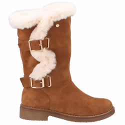 ) Hush Puppies Megan Suede Women's Tan Boots - Brown, 8 (Adults'