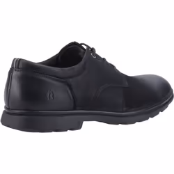 ) Hush Puppies Trevor Leather Men's Black Lace-Up Shoes - Black, 6 (Adults'