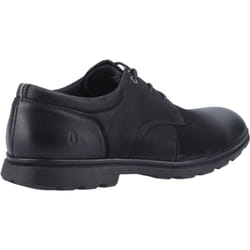 ) Hush Puppies Trevor Leather Men's Black Lace-Up Shoes - Black, 11 (Adults'