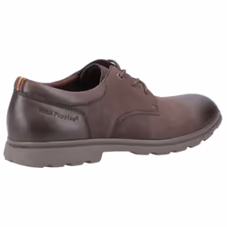 ) Hush Puppies Trevor Leather Men's Brown Lace-Up Shoes - Brown, 6 (Adults'