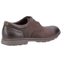 ) Hush Puppies Trevor Leather Men's Brown Lace-Up Shoes - Brown, 6 (Adults'