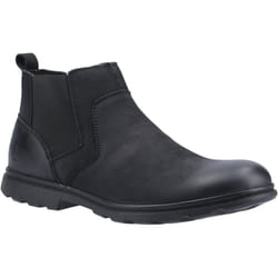 Hush Puppies: Brown Tyrone Mens Boots - 6, Black