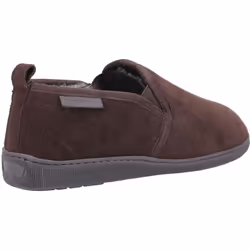 ) Hush Puppies Arnold Suede Men's Brown Slippers - Brown, 6 (Adults'
