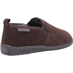 ) Hush Puppies Arnold Suede Men's Brown Slippers - Brown, 12 (Adults'