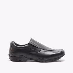 Hush Puppies ELIJAH Boys Leather School Shoes Black - UK 3, Black