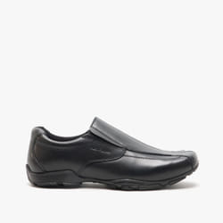 Hush Puppies ELIJAH Boys Leather School Shoes Black - UK 3, Black