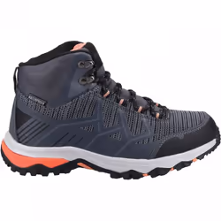 , Grey/Coral) Wychwood Mid Grey/Coral Waterproof Ladies Eco-Conscious Lace-up Hiking Boots - 3 (Adults'