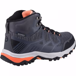 , Grey/Coral) Wychwood Mid Grey/Coral Waterproof Ladies Eco-Conscious Lace-up Hiking Boots - 3 (Adults'